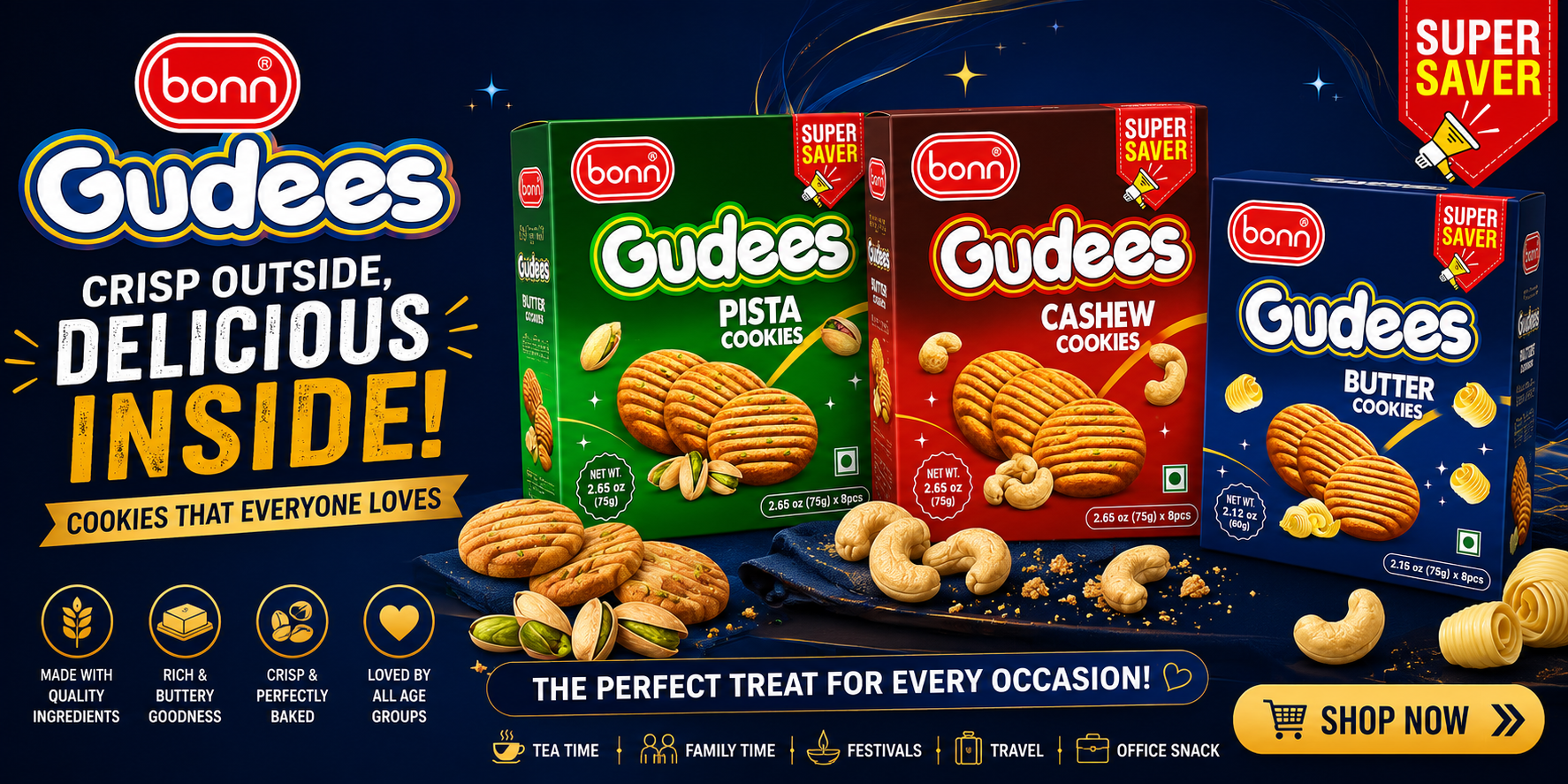 Bonn Gudees cookies — Crisp Outside, Delicious Inside!